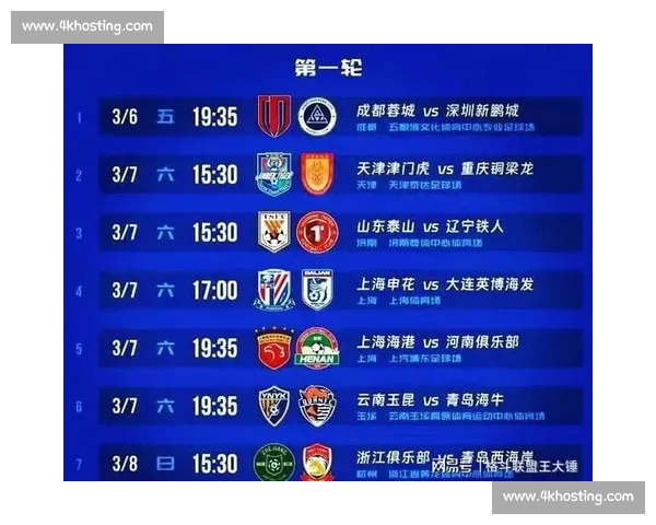 中超今日赛程全面解析各队对阵焦点战前瞻与精彩看点